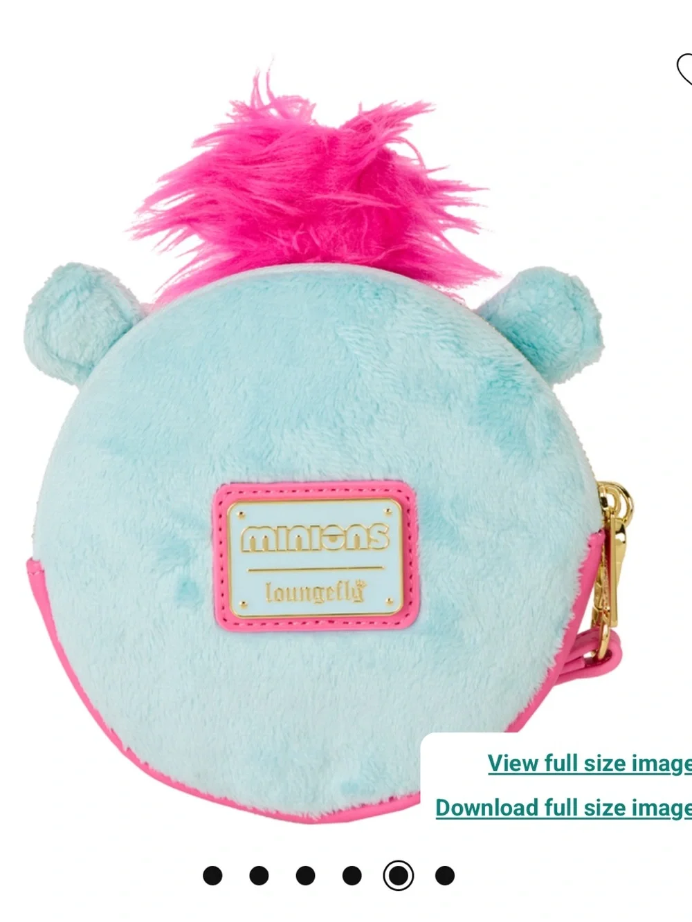 Loungefly Minions Fluffy Unicorn Exclusive Costume Plush Wristlet Wallet